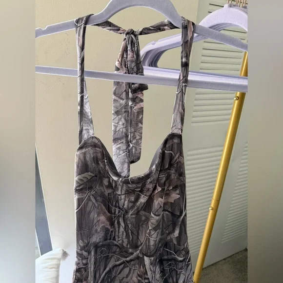 Savage Mood Mesh Capri Jumpsuit - Grey/combo - L - Picture 5 of 6